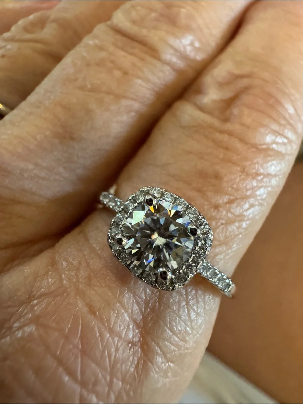 Silver Engagement Ring in Silver
